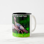 Tasse 2 Couleurs Noël Me salue Vieux Gobble Gobble (Devant droit)