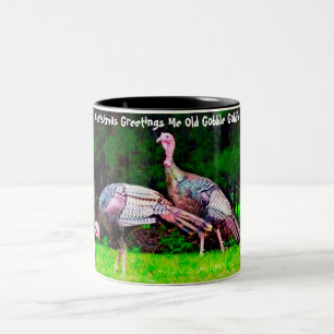 Tasse 2 Couleurs Noël Me salue Vieux Gobble Gobble