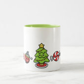 Tasse 2 Couleurs Noël mignon (Centre)