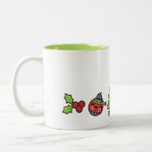 Tasse 2 Couleurs Noël mignon (Gauche)