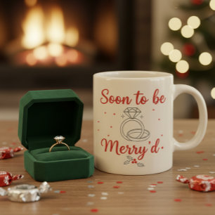 Tasse 2 Couleurs Noël personnalisé pour les futurs jeunes mariés