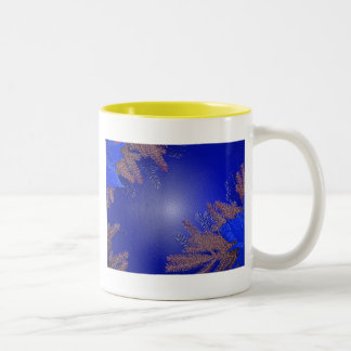 Tasse 2 Couleurs Noël Poinsettia Bleu II