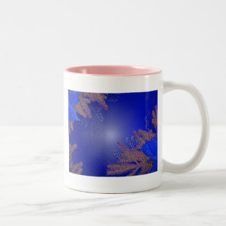 Tasse 2 Couleurs Noël Poinsettia Bleu II
