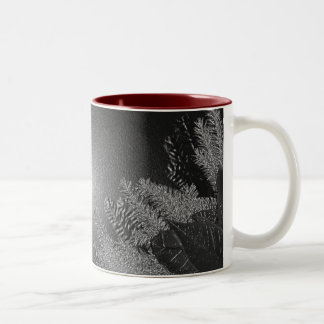 Tasse 2 Couleurs Noël Poinsettia noir et gris II