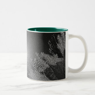 Tasse 2 Couleurs Noël Poinsettia noir et gris II