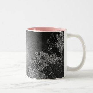 Tasse 2 Couleurs Noël Poinsettia noir et gris II