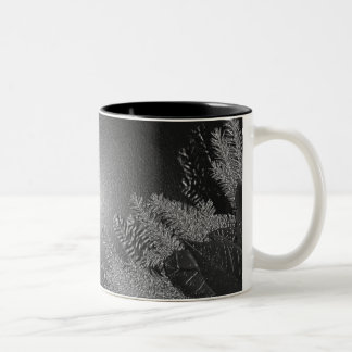 Tasse 2 Couleurs Noël Poinsettia noir et gris II