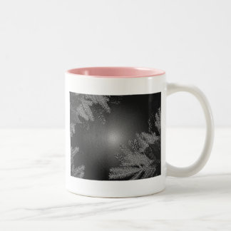 Tasse 2 Couleurs Noël Poinsettia noir et gris II