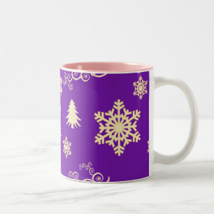 Tasse 2 Couleurs Noël pourpre