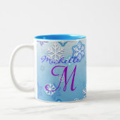 Tasse 2 Couleurs Noël rétro, Mele Kalikimaka Hula Dancer (Gauche)