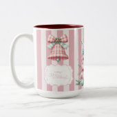 Tasse 2 Couleurs Noël rose Coquette (Gauche)