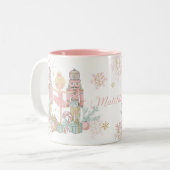 Tasse 2 Couleurs Noel rose pâle Pastel de Nutcracker (Devant gauche)