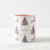 Tasse 2 Couleurs Noël Rose Pastel (Centre)