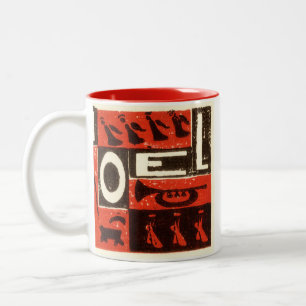 Tasse 2 Couleurs Noel Rouge