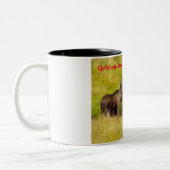 Tasse 2 Couleurs Noël Salutations mon chasseur rassembleur (Gauche)