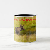 Tasse 2 Couleurs Noël Salutations mon chasseur rassembleur (Centre)