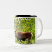 Tasse 2 Couleurs Noël Salutations mon chasseur rassembleur (Devant droit)