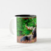 Tasse 2 Couleurs Noël Salutations mon chasseur rassembleur (Devant gauche)
