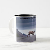 Tasse 2 Couleurs Noël Salutations mon chasseur rassembleur (Devant gauche)