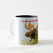 Tasse 2 Couleurs Noël Salutations mon chasseur rassembleur (Devant gauche)