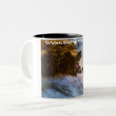 Tasse 2 Couleurs Noël Salutations Mon Hunter Gatherer (Devant gauche)