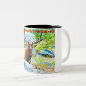 Tasse 2 Couleurs Noël Salutations Mon Hunter Gatherer (Devant droit)