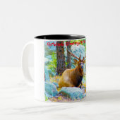 Tasse 2 Couleurs Noël Salutations Mon Hunter Gatherer (Devant gauche)