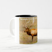 Tasse 2 Couleurs Noël Salutations Mon Hunter Gatherer (Devant gauche)