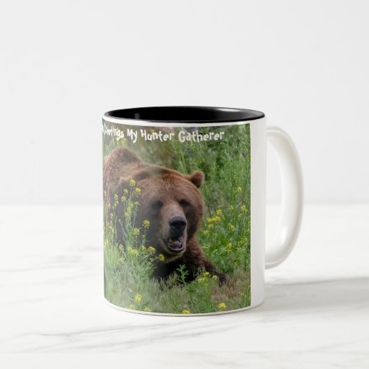 Tasse 2 Couleurs Noël Salutations Mon Hunter Gatherer (Devant droit)