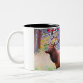 Tasse 2 Couleurs Noël salutations Papa Hunter Gatherer (Gauche)