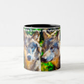 Tasse 2 Couleurs Noël salutations Papa Hunter Gatherer (Centre)