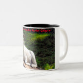 Tasse 2 Couleurs Noël salutations Papa Hunter Gatherer (Devant droit)