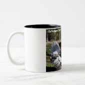 Tasse 2 Couleurs Noël salutations Papa Hunter Gatherer (Gauche)