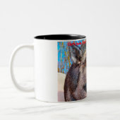 Tasse 2 Couleurs Noël salutations Papa Hunter Gatherer (Gauche)