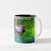 Tasse 2 Couleurs Noël salutations Papa Hunter Gatherer (Devant droit)