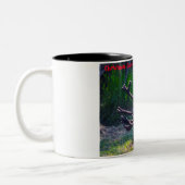 Tasse 2 Couleurs Noël salutations Papa Hunter Gatherer (Gauche)