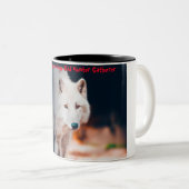 Tasse 2 Couleurs Noël salutations Papa Hunter Gatherer (Devant droit)