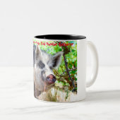 Tasse 2 Couleurs Noël salutations Papa Hunter Gatherer (Devant droit)