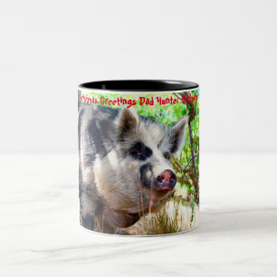 Tasse 2 Couleurs Noël salutations Papa Hunter Gatherer