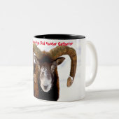 Tasse 2 Couleurs Noël salutations Papa Hunter Gatherer (Devant droit)