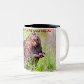 Tasse 2 Couleurs Noël salutations Papa Hunter Gatherer (Devant droit)