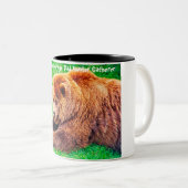 Tasse 2 Couleurs Noël salutations Papa Hunter Gatherer (Devant droit)