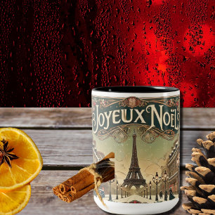 Tasse 2 Couleurs Noël Vintage à Paris