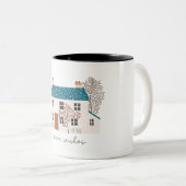 Tasse 2 Couleurs Noël voeux chaleureux (Devant droit)