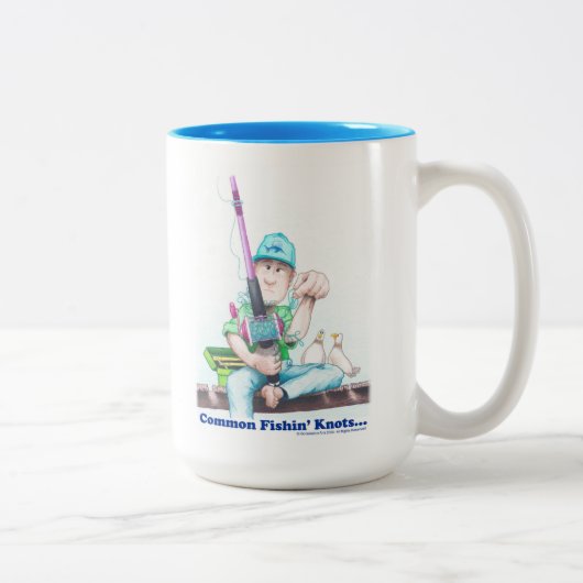 Tasse 2 Couleurs Nœuds de pêche communs - difficultés de lancer (Droit)