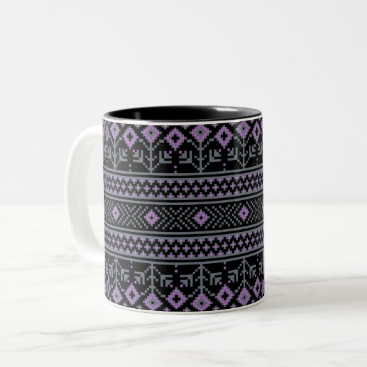 Tasse 2 Couleurs Noir (Devant gauche)