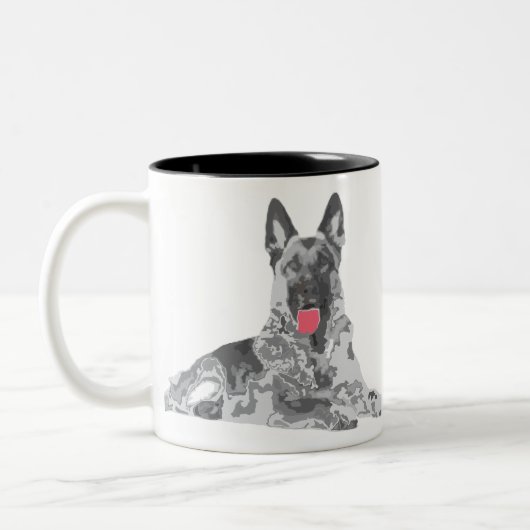Tasse 2 Couleurs noir allemand (Gauche)