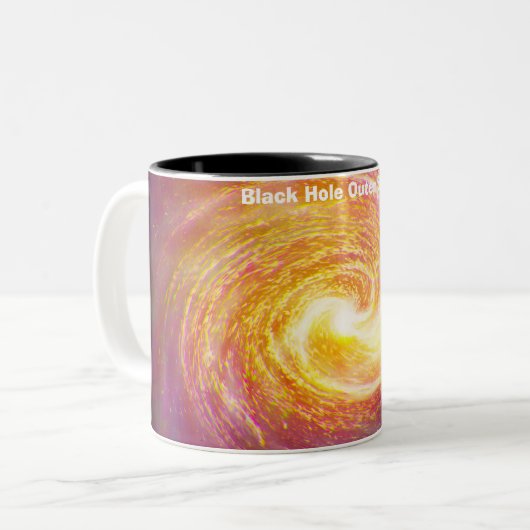 Tasse 2 Couleurs Noir dans l'espace (Devant gauche)
