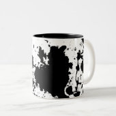 Tasse 2 Couleurs Noir et blanc (Devant droit)