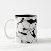 Tasse 2 Couleurs Noir et blanc en mouvement Musique à deux tons (Gauche)